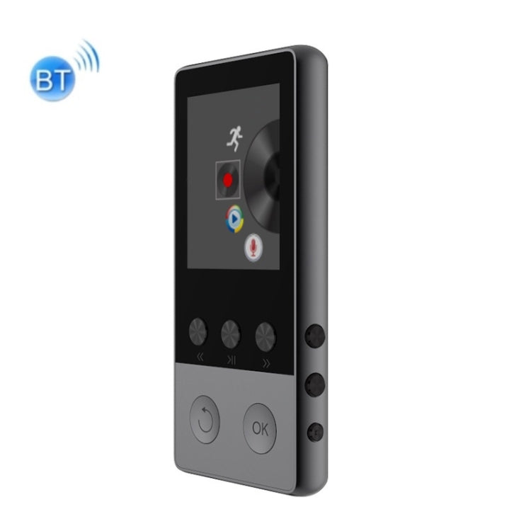 A5 1.8 inch Sports Bluetooth MP3 Music MP4 Video Player, Support Speaker 8GB(Black) Eurekaonline