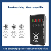 A7 High-power 100W 4 x PD 20W + QC3.0 USB Charger +15W Qi Wireless Charger Multi-port Smart Charger Station, Plug Size:UK Plug Eurekaonline