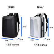 ABS Hard Shell Gaming Computer Backpack, Color: 17.3 inches (Silver) Eurekaonline