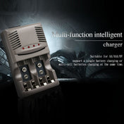 AC 100-240V 4 Slot Battery Charger for AA & AAA & 9V Ni-MH Battery, EU Plug Eurekaonline