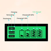 AC 100-240V 4 Slot Battery Charger for AA & AAA & C / D Size Battery, with LCD Display, AU Plug Eurekaonline