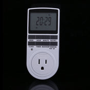 AC 120V Smart Home Plug-in Programmable LCD Display Clock Summer Time Function 12/24 Hours Changeable Timer Switch Socket, US Plug Eurekaonline
