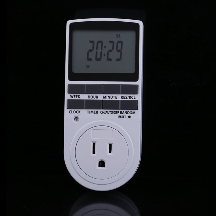 24 Hours Changeable Timer Switch Socket, US Plug Eurekaonline