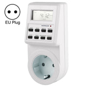 AC 230V Smart Home Plug-in LCD Display Clock Summer Time Function 12/24 Hours Changeable Timer Switch Socket, EU Plug Eurekaonline