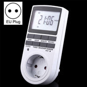 AC 230V Smart Home Plug-in LCD Display Clock Summer Time Function 12/24 Hours Changeable Timer Switch Socket, EU Plug Eurekaonline