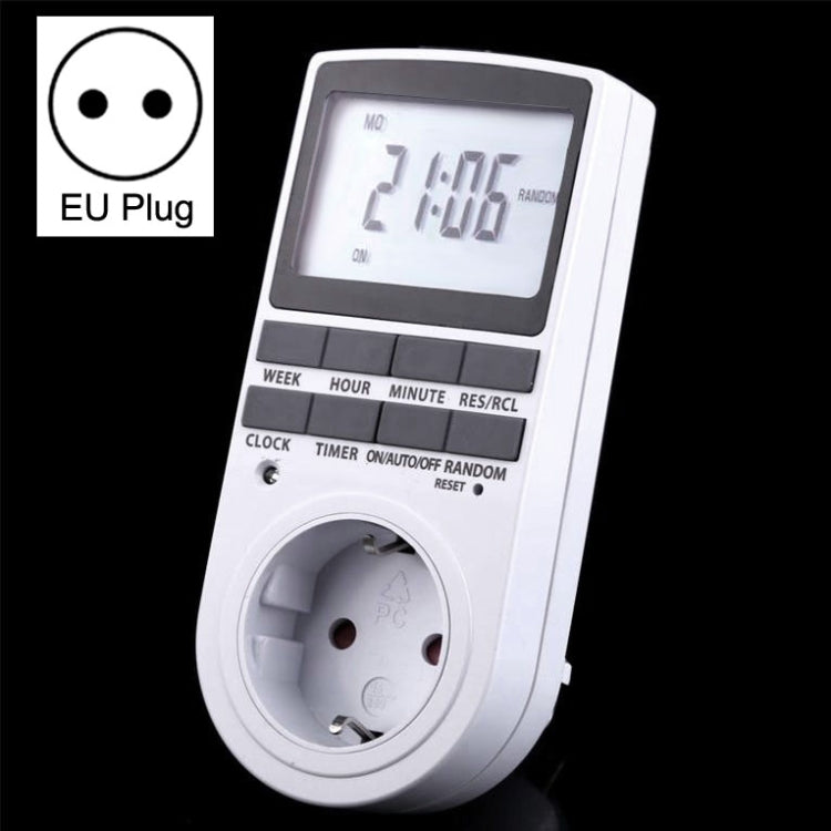 24 Hours Changeable Timer Switch Socket, EU Plug Eurekaonline