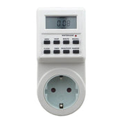 AC 230V Smart Home Plug-in LCD Display Clock Summer Time Function 12/24 Hours Changeable Timer Switch Socket, EU Plug Eurekaonline