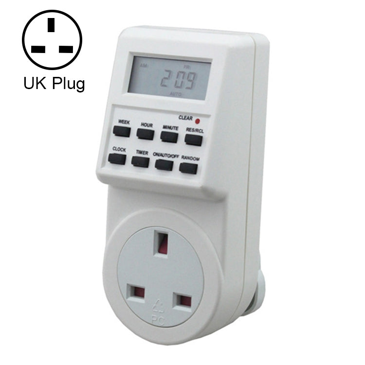 24 Hours Changeable Timer Switch Socket, UK Plug Eurekaonline