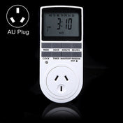 AC 240V Smart Home Plug-in Programmable LCD Display Clock Summer Time Function 12/24 Hours Changeable Timer Switch Socket, AU Plug Eurekaonline