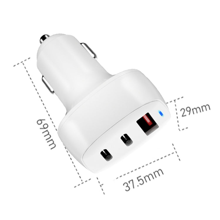 Type-C Fast Charge Car Charger(White) Eurekaonline