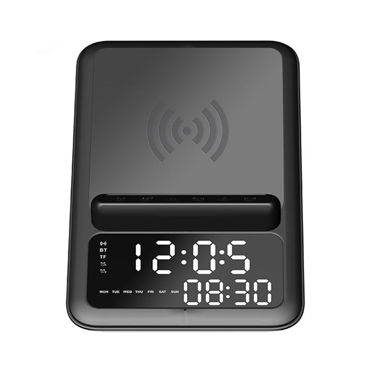 AEC BT512 Multifunctional Bluetooth Speaker 10W Wireless Charger LED Desktop Electronic Alarm Clock Eurekaonline