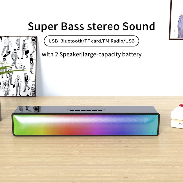 AEC BT601 RGB Light HiFi Soundbar Bluetooth Speaker Home Theater Eurekaonline