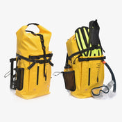 AFISHTOUR FW2079 35L PVC Outdoor Sports Waterproof Bag Diving Large Capacity Backpack(Yellow) Eurekaonline