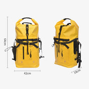 AFISHTOUR FW2079 35L PVC Outdoor Sports Waterproof Bag Diving Large Capacity Backpack(Yellow) Eurekaonline