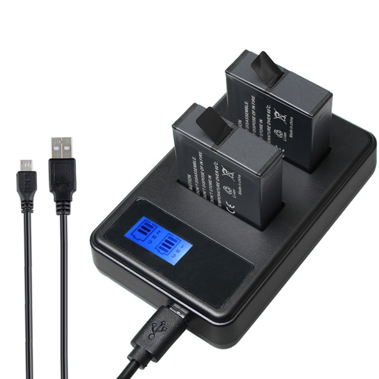 AHDBT-501 LCD Screen Dual Batteries Charger for GoPro HERO5 with Displays Charging Capacity Eurekaonline