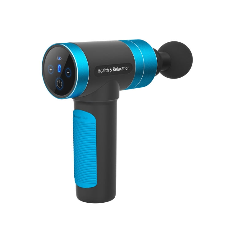 AISZG USB Rechargeable Fascia Gun Muscle Massage Gun, Style:Extreme Edition(Blue) Eurekaonline