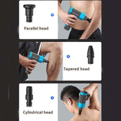 AISZG USB Rechargeable Fascia Gun Muscle Massage Gun, Style:Extreme Edition(Gray) Eurekaonline