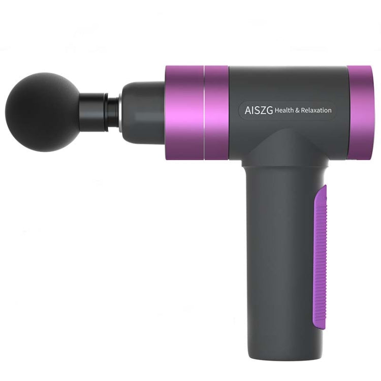 AISZG USB Rechargeable Fascia Gun Muscle Massage Gun, Style:Extreme Edition(Purple) Eurekaonline