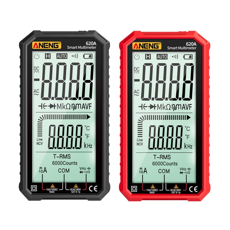 ANENG 620A Full Screen Smart Digital Multimeter(Black) Eurekaonline