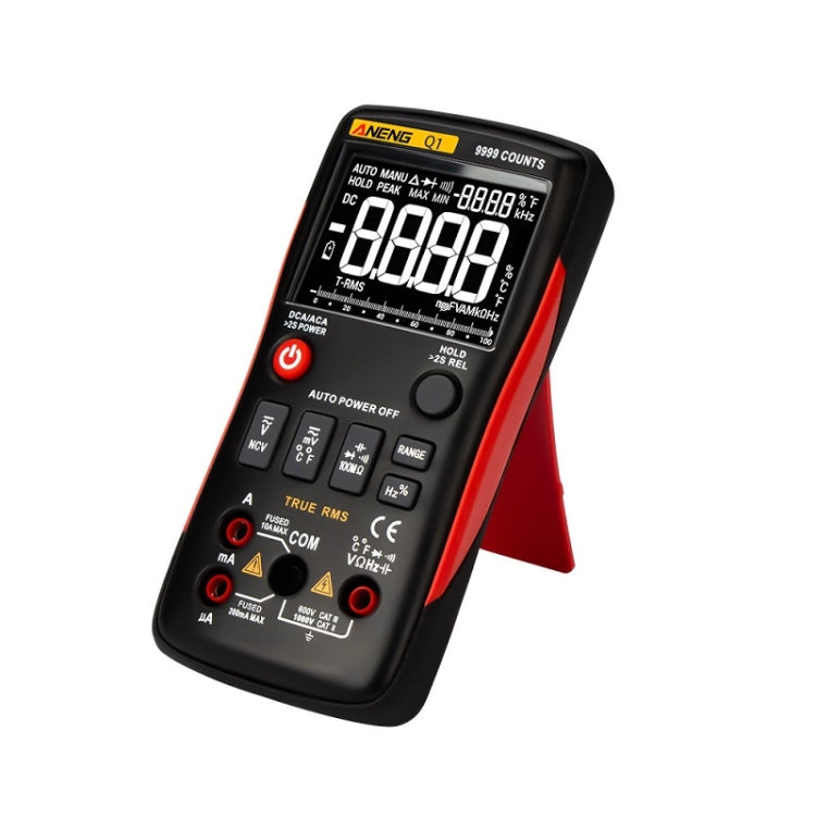 ANENG AN-Q1 Automatic High-Precision Intelligent Digital Multimeter, Specification: Standard(Red) Eurekaonline