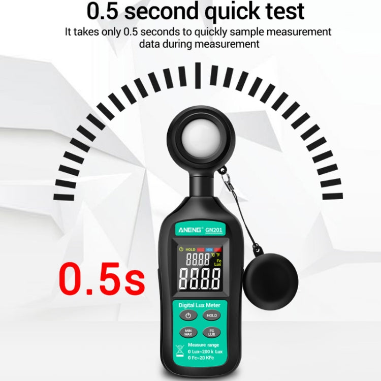 ANENG GN-201 High Precision Handheld Light Meter Eurekaonline