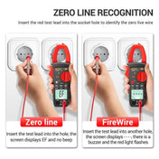 ANENG Intelligent Digital Backlit Clamp-On High-Precision Multimeter, Specification: ST183 6000-counts Eurekaonline