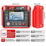 ANENG MH13 High Voltage Digital Electronic Meter Insulation Resistance Tester(Red) Eurekaonline