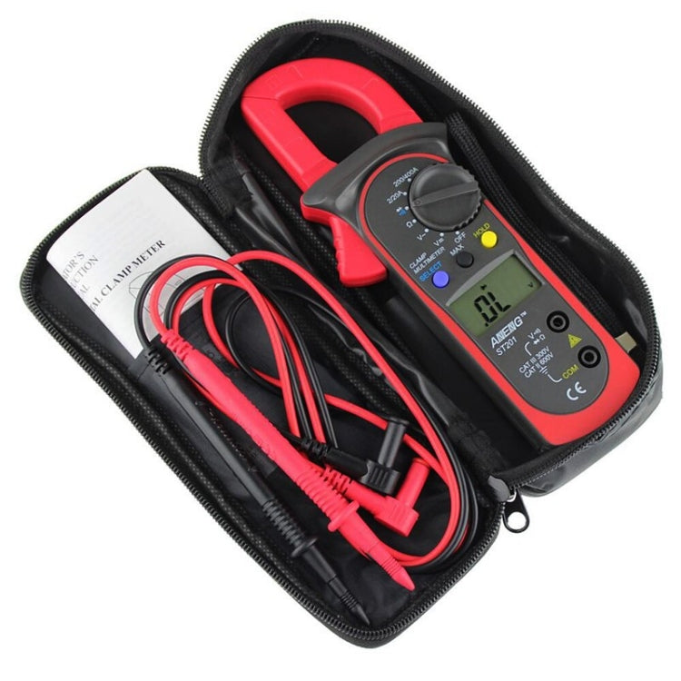 ANENG ST201 AC And DC Digital Clamp Multimeter Voltage And Current Measuring Instrument Tester(Red) Eurekaonline