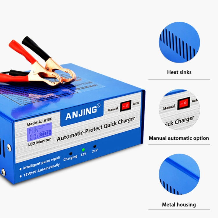 ANJING AJ-618E Battery Charger Car Battery Repairer, Model: EU Plug Eurekaonline