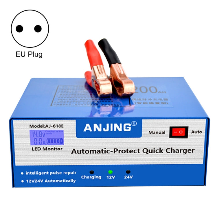 ANJING AJ-618E Battery Charger Car Battery Repairer, Model: EU Plug Eurekaonline