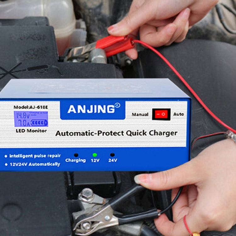 ANJING AJ-618E Battery Charger Car Battery Repairer, Model: EU Plug Eurekaonline