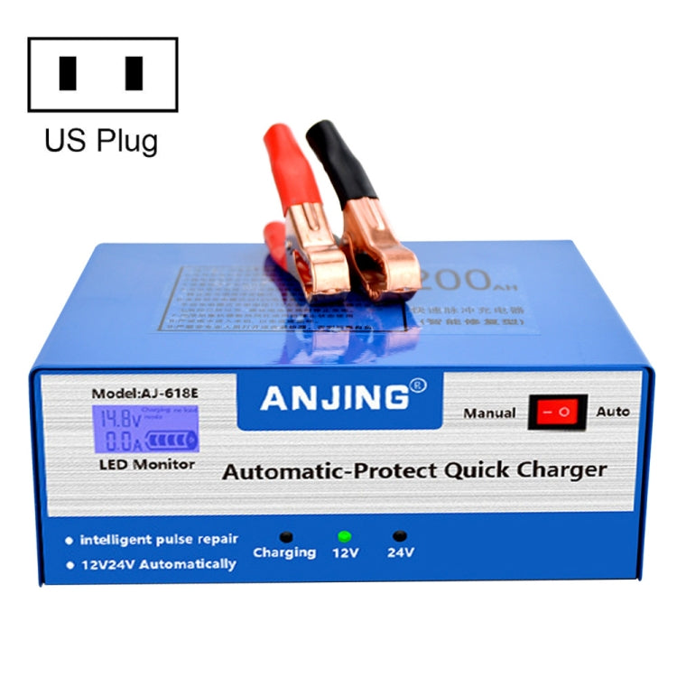 ANJING AJ-618E Battery Charger Car Battery Repairer, Model: US Plug Eurekaonline