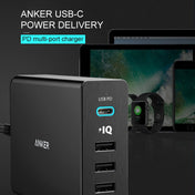 ANKER 2.4A USB-C / Type-C Power Delivery PD + 4 Ports Wall Changer for Mobile Phones / Tables / Macbooks(Black) Eurekaonline