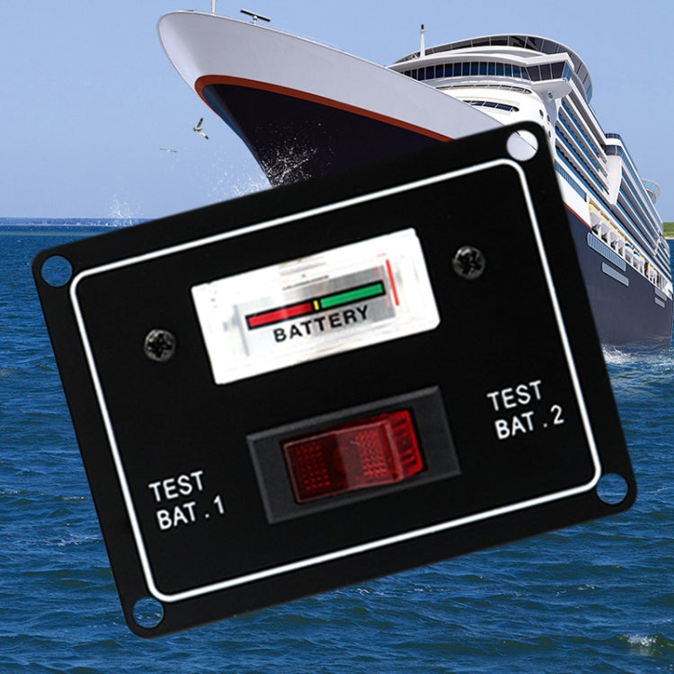 AOS3044 Marine Dual Battery Tester Pointer Voltmeter Eurekaonline