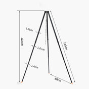 AOTU AT6425 Outdoor Camping Aluminum Alloy Picnic Tripod Eurekaonline