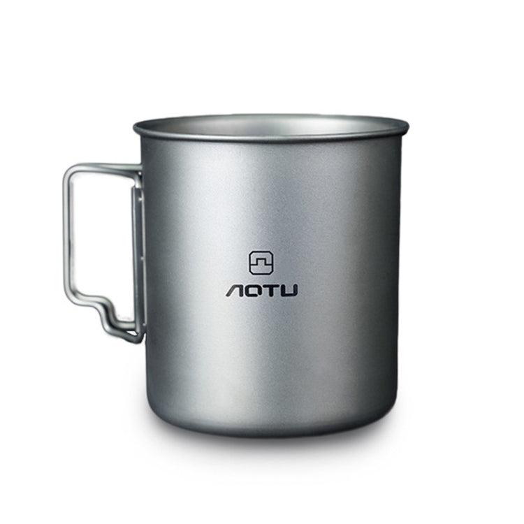 AOTU AT6652-1 Outdoor Portable Titanium Cup 750ml(Silver) Eurekaonline