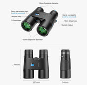 APEXEL 10x42 Fixed Focus Binoculars  Autofocus Telescope(Black) Eurekaonline