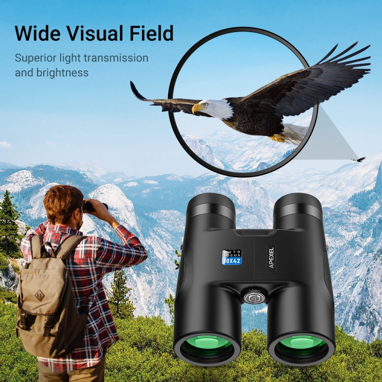 APEXEL 10x42 Fixed Focus Binoculars  Autofocus Telescope(Black) Eurekaonline