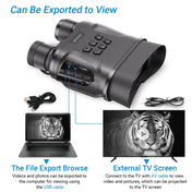 APEXEL Night Vision Binoculars With Video Recording HD Infrared Telescope For Hunting(Black) Eurekaonline