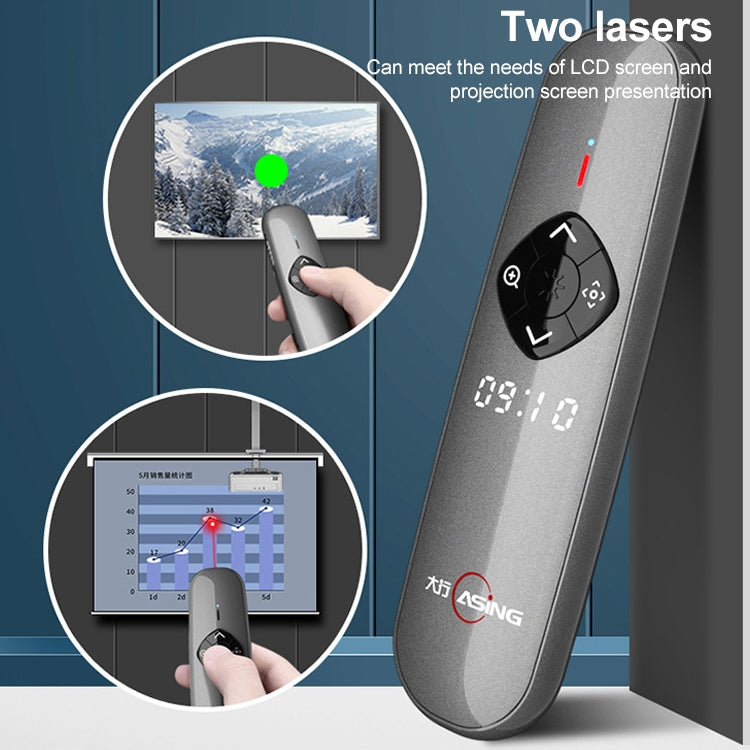 ASiNG A8 32GB Red Green Laser PPT Page Turning Pen Wireless Presenter Eurekaonline