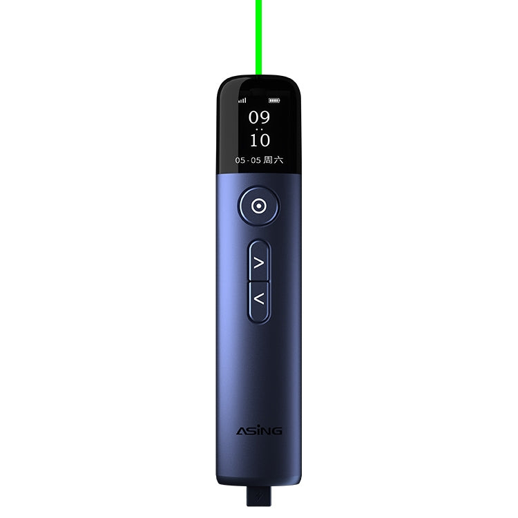ASiNG A9 32GB Green Light Multifunctional PPT Touch Laser Page Turning Pen Wireless Presenter (Blue) Eurekaonline