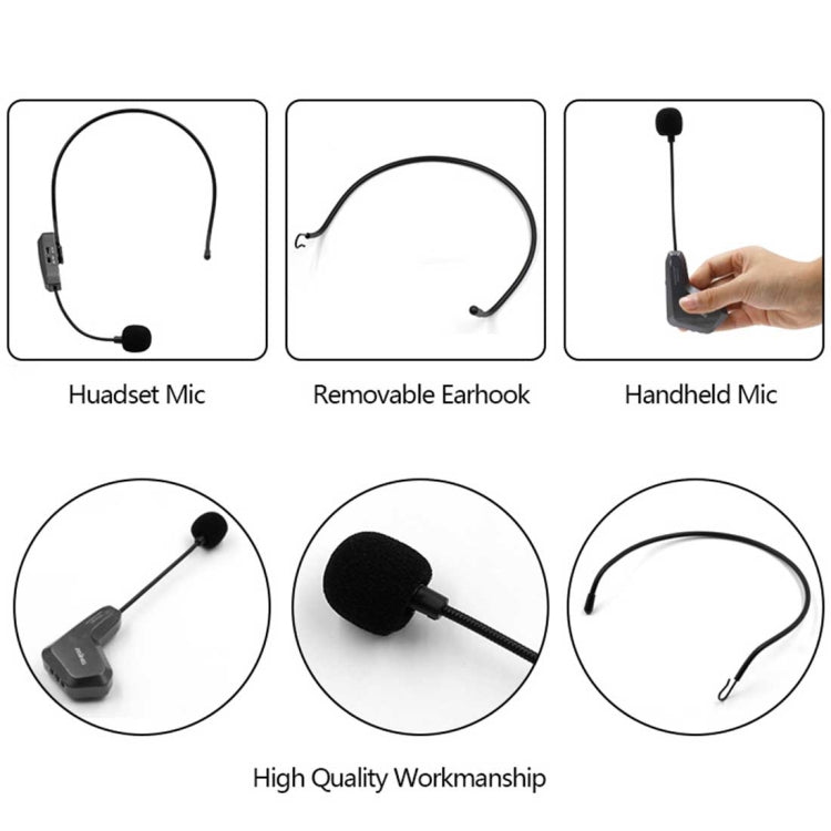 ASiNG WM01 2.4GHz Wireless Audio Transmission Electronic Pickup Microphone, Transmission Distance: 50m Eurekaonline