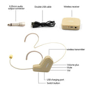 ASiNG WM03 2.4GHz Wireless Audio Transmission Electronic Pickup Microphone, Transmission Distance: 20-30m Eurekaonline