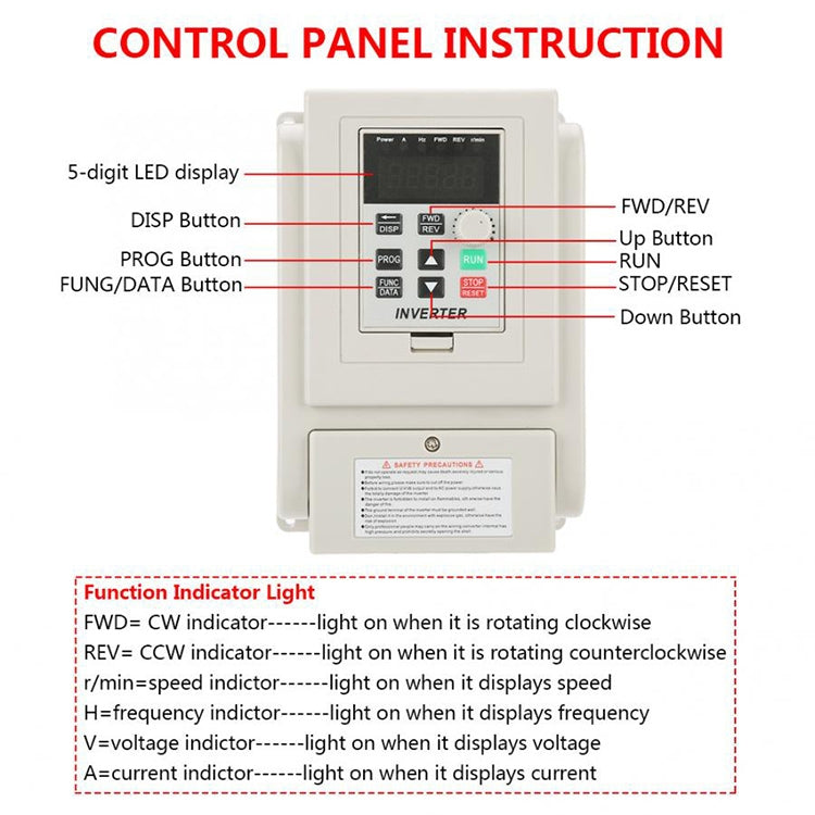 AT1-04K0X 4KW 220V Single-phase Input Three-phase Output Inverter Eurekaonline