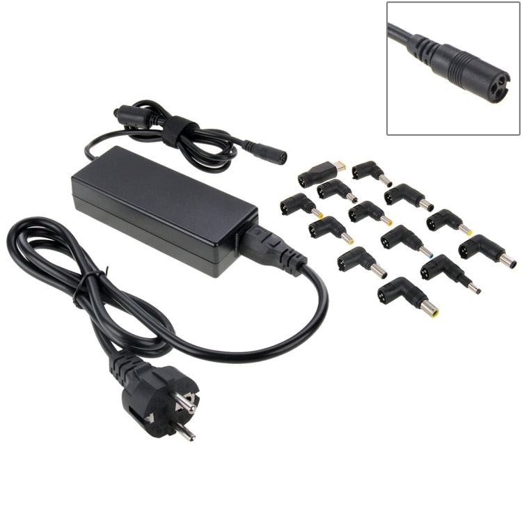 AU-90W+13 TIPS 90W Universal AC Power Adapter Charger with 13 Tips Connectors for Laptop Notebook, EU Plug Eurekaonline