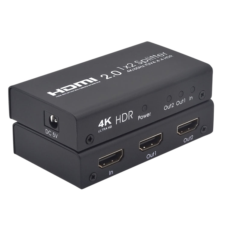 AYS-12V20 HDMI 2.0 1x2 4K Ultra HD Switch Splitter(Black) Eurekaonline