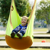 Adult and Children All-cotton Canvas Swing Outdoor Sports Toys Hanging Hammock, Size: 55*75*145cm, Random Color Delivery Eurekaonline