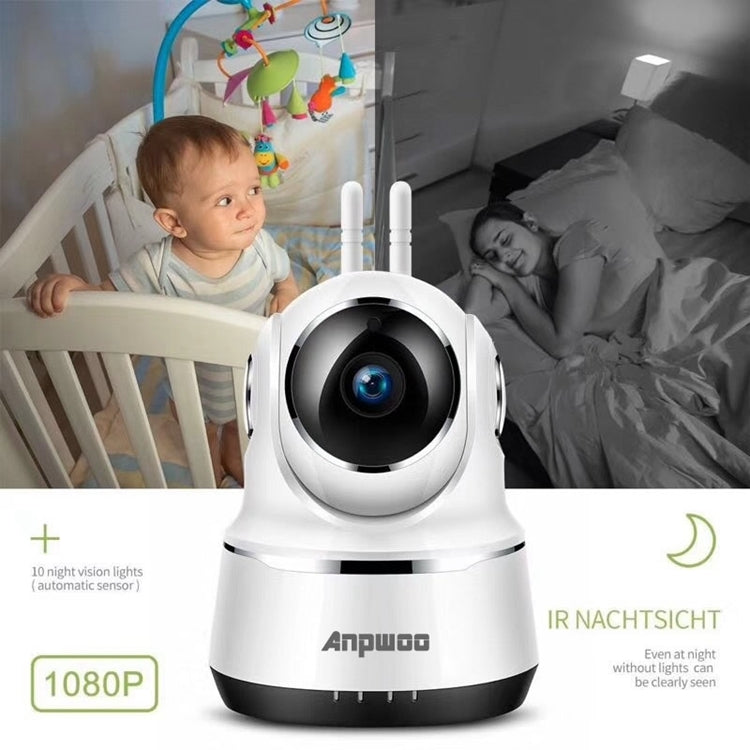 Anpwoo Guardian 2.0MP 1080P 1/3 inch CMOS HD WiFi IP Camera, Support Motion Detection / Night Vision(Black) Eurekaonline