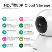 Anpwoo Snowman 1080P HD WiFi IP Camera, Support Motion Detection & Infrared Night Vision & TF Card(Max 64GB)(White) Eurekaonline