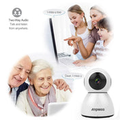 Anpwoo Snowman 1080P HD WiFi IP Camera, Support Motion Detection & Infrared Night Vision & TF Card(Max 64GB)(White) Eurekaonline